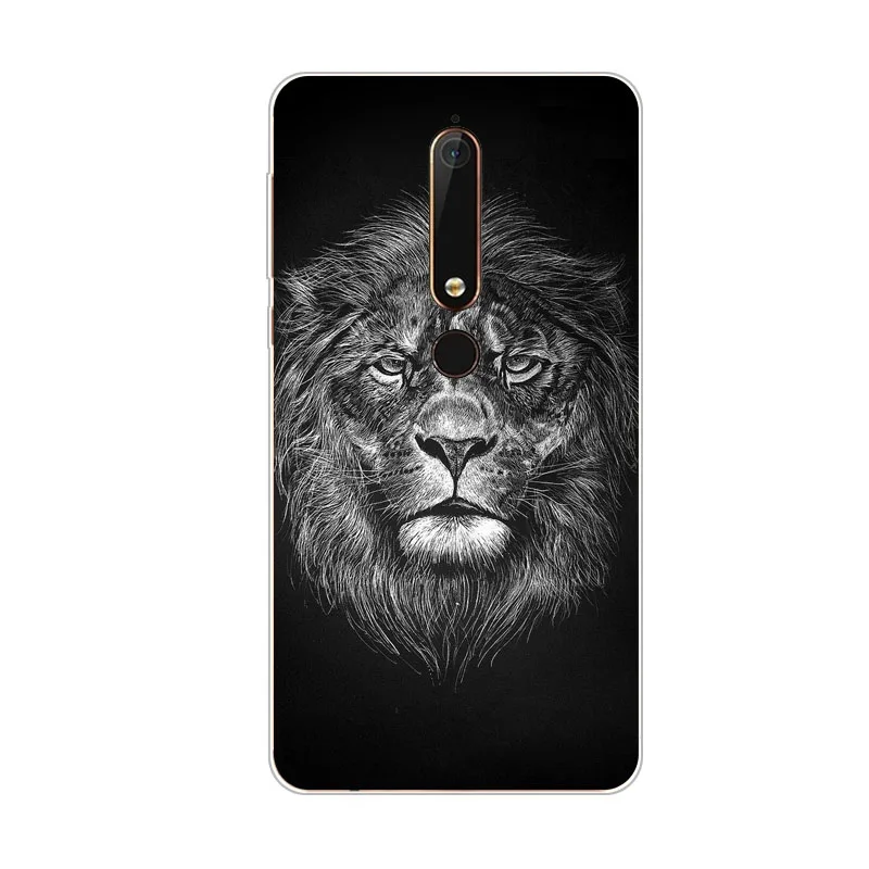 Для Nokia 6 2018 чехол силиконовый bandersnatch Живопись мягкий ТПУ задняя крышка для защиты