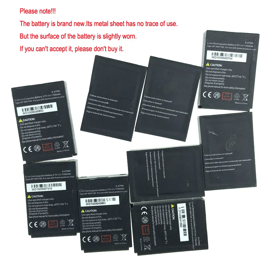 3,7 в XP3.20-0001100 батарея для Sonim xp5560 XP3300 XP1300 XP3.2 QUEST PRO Мобильный телефон батарея+ номер отслеживания