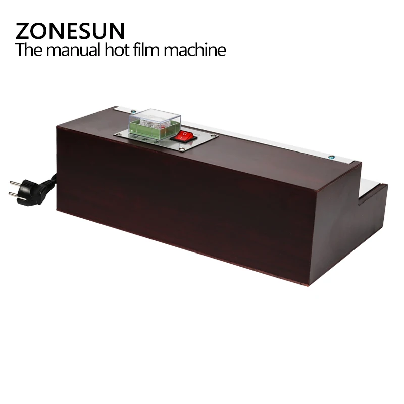 ZONESUN iphone пленка термоусадочная упаковочная машина для духов коробка сигарет Косметика покер коробка блистерная пленка упаковочная машина