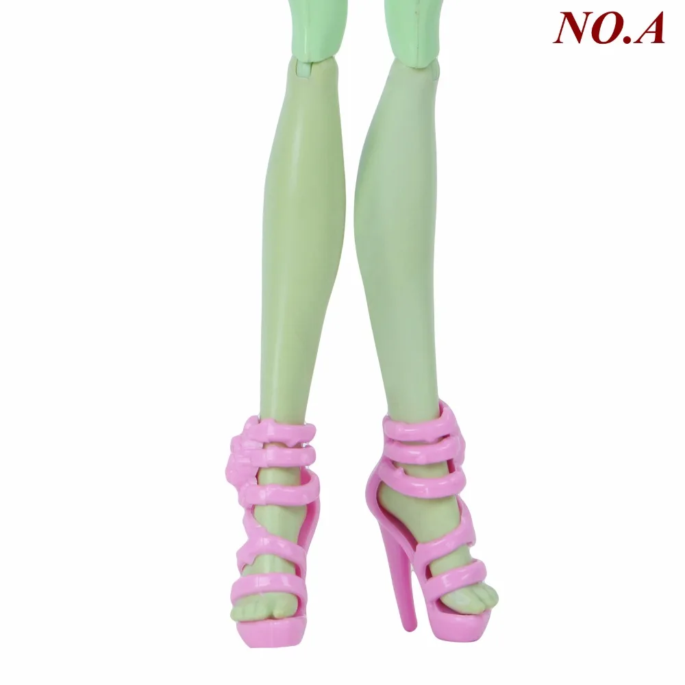 Высококачественные кукольные туфли для куклы Monster high, свадебная одежда для вечеринки, смешанные стильные туфли на высоком каблуке, сандалии, игрушки, аксессуары