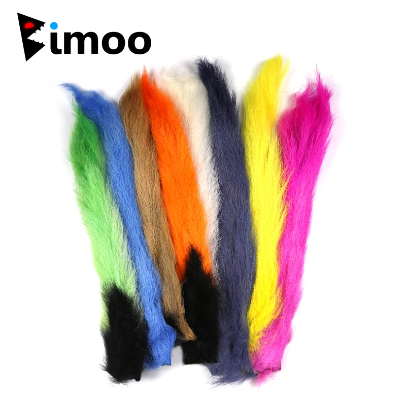 Bimoo завязывание теленка хвост волос для Wulff Trudes парашют сухой муха маленькие пряжки Связывание крылья стример материал