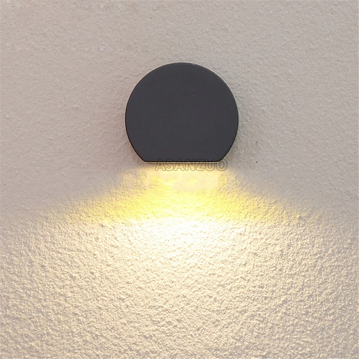 Small Light 3W LED Wall Lamp Sconce Waterproof Porch Light Modern LED Wall Light Balcony Fence Villas Community Walls lighting