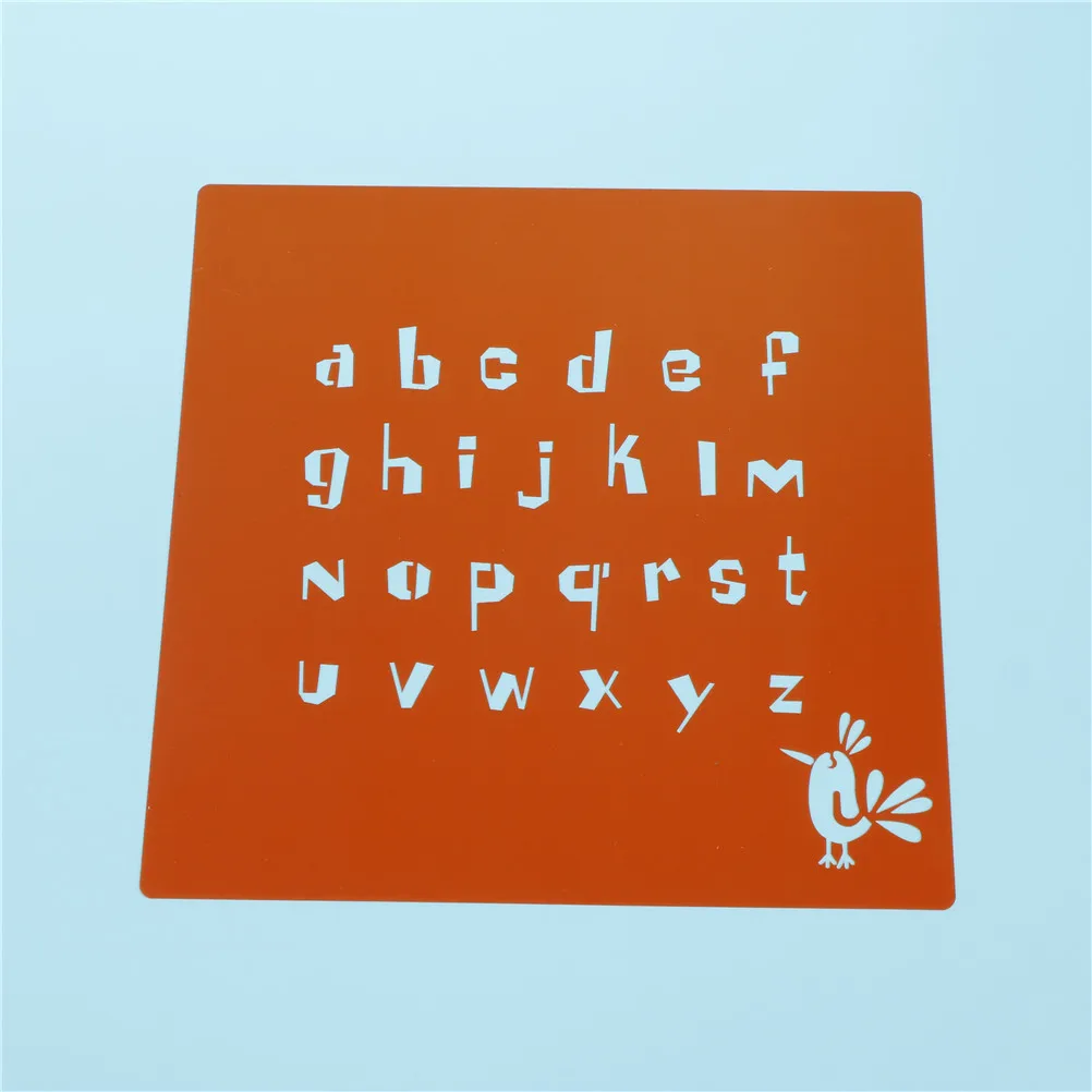 1 шт. буквы алфавита номер полые Трафареты для живописи Пластик стены спрей