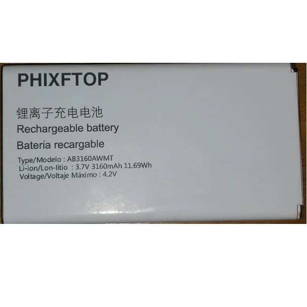 Оригинальный аккумулятор PHIXFTOP AB3160AWMF для сотового телефона Xenium E570 AB3160AWMT PHILIPS CTE570