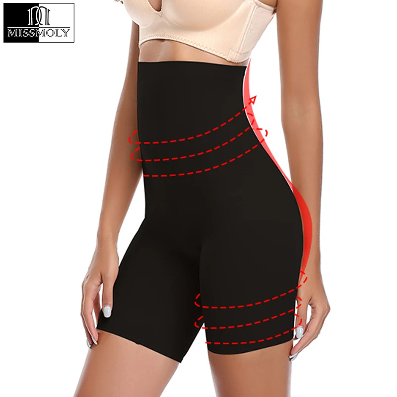 Женская корректирующая одежда боди с высокой талией трусики для контроля живота