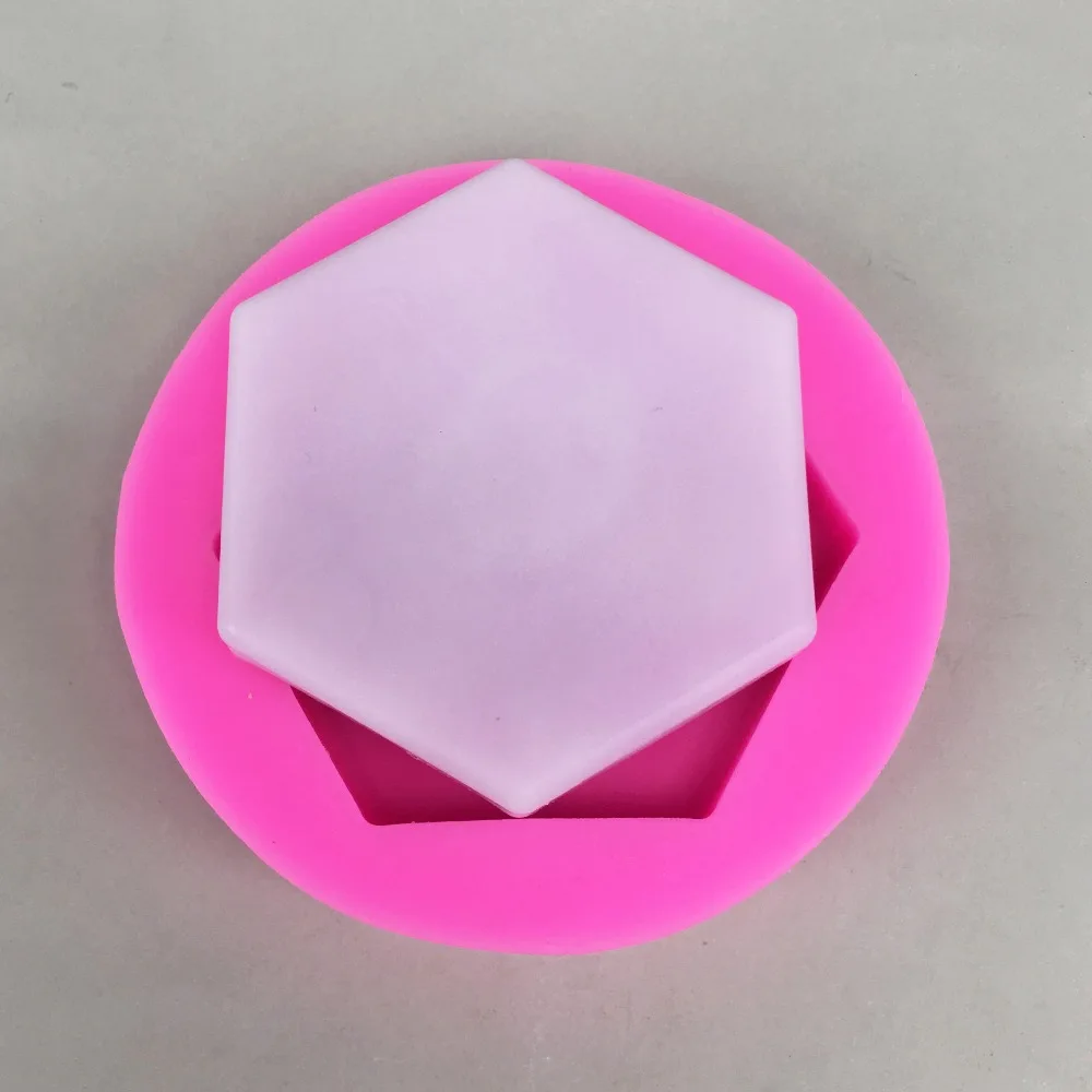 3D Шестигранная форма камня силиконовая DIY гипса ароматерапия ремесло