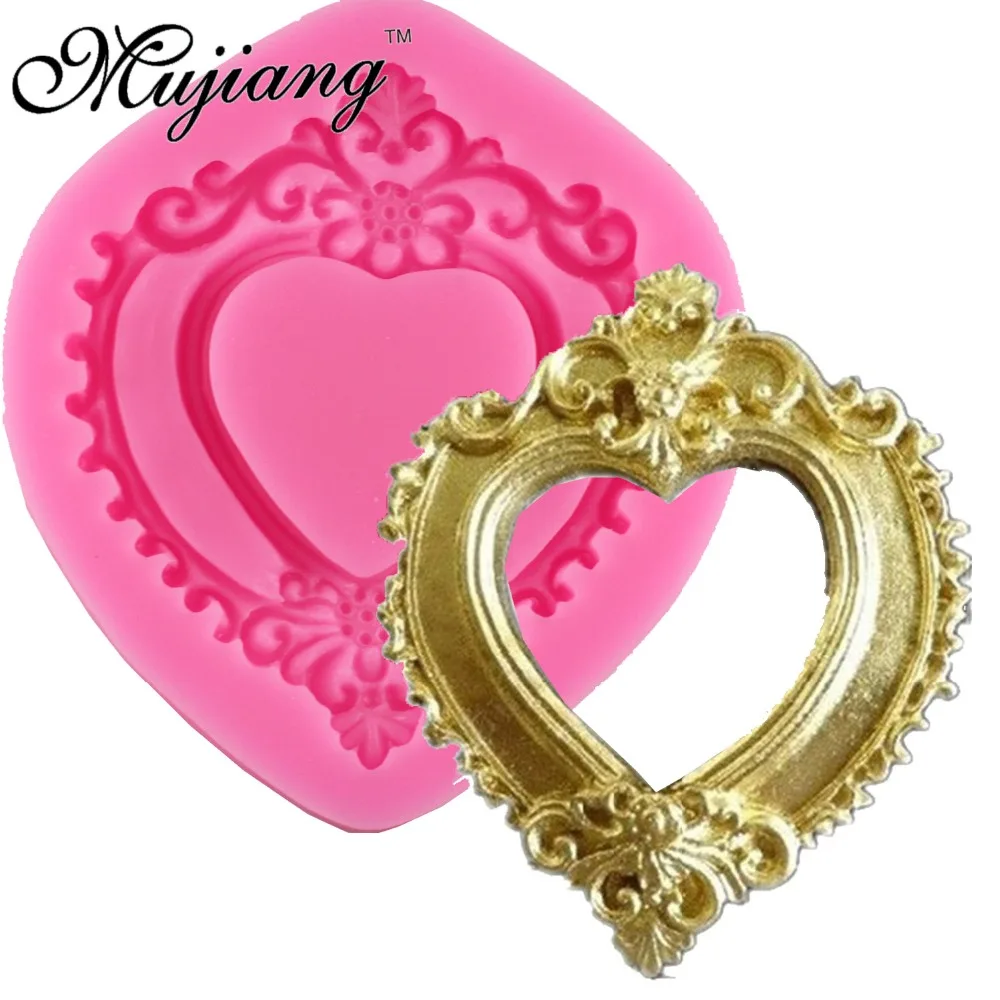 3D зеркальные Свадебные инструменты для украшения тортов из мастики рамка кекс