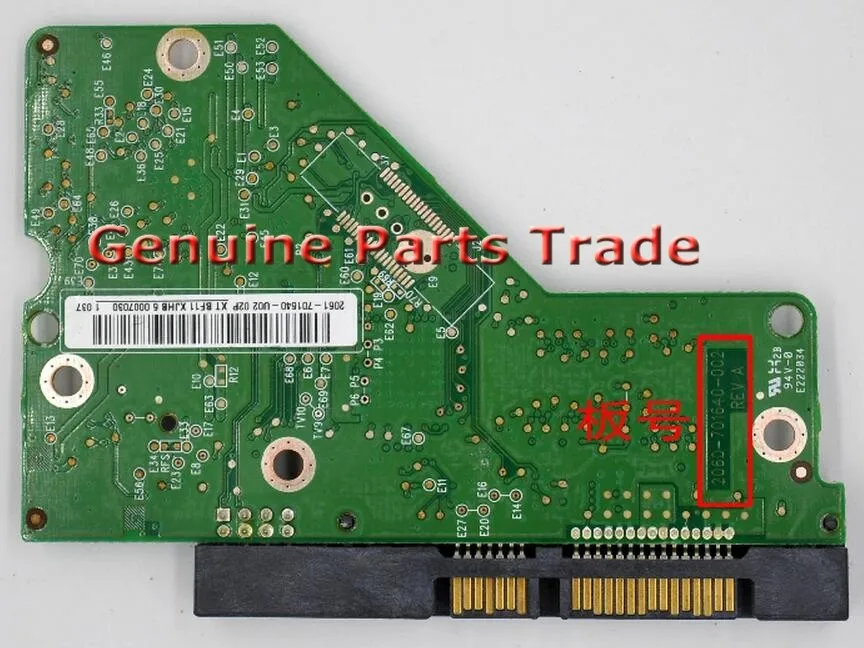 Оригинальный 2060 701640 002 HDD PCB/логическая плата/плата для западных цифровых