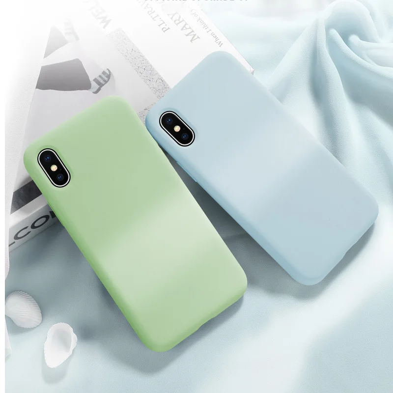 Жидкий силиконовый чехол для Xiaomi mi 9 SE 8 Lite A2 mi X 2 3 2S 6X mi Play тонкий мягкий чехол s для Red mi Note 7 6 Pro 6A