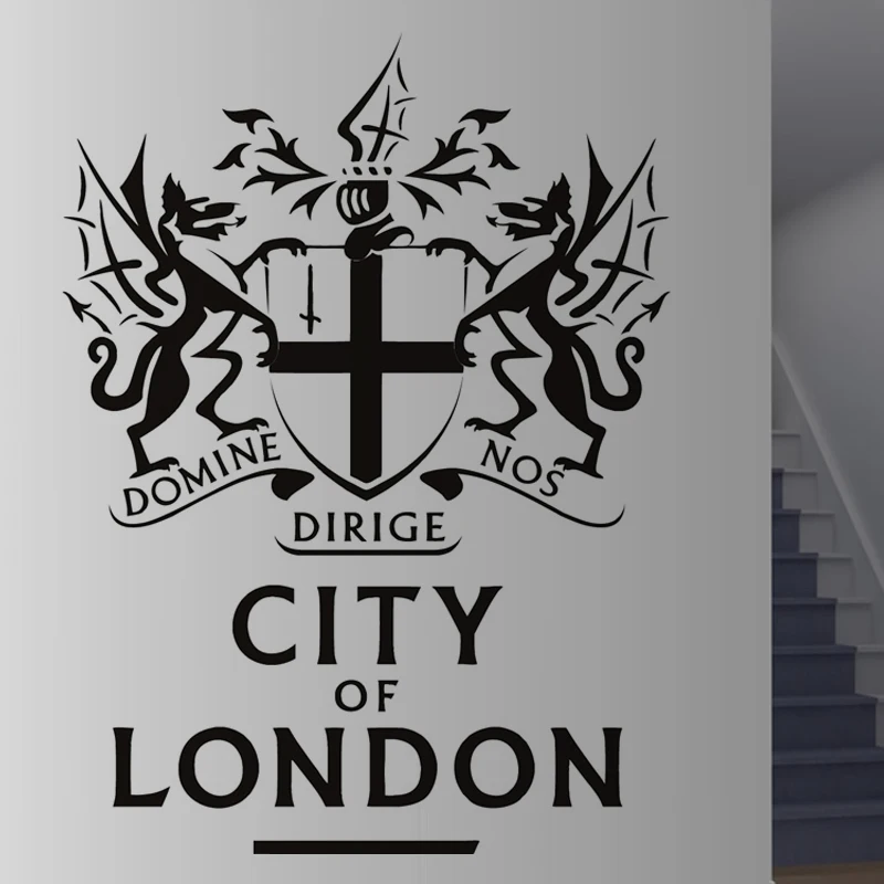 Городская лондонская настенная наклейка значок Современный домашний декор