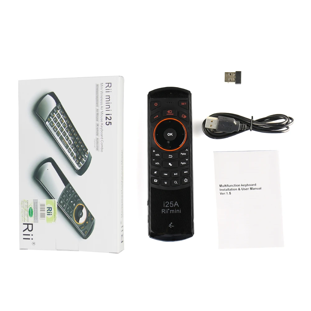 Оригинальная Мини Беспроводная русская арабская клавиатура Rii i25A 2 4G для ПК HTPC