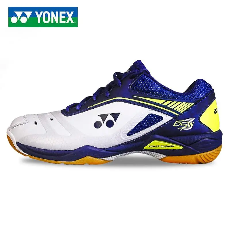 Бренд Yonex обувь для бадминтона кроссовки дышащие Viktor Axelsen Kento Momota Shb 65ex для мужчин и женщин - Цвет: SHB65ZWEX