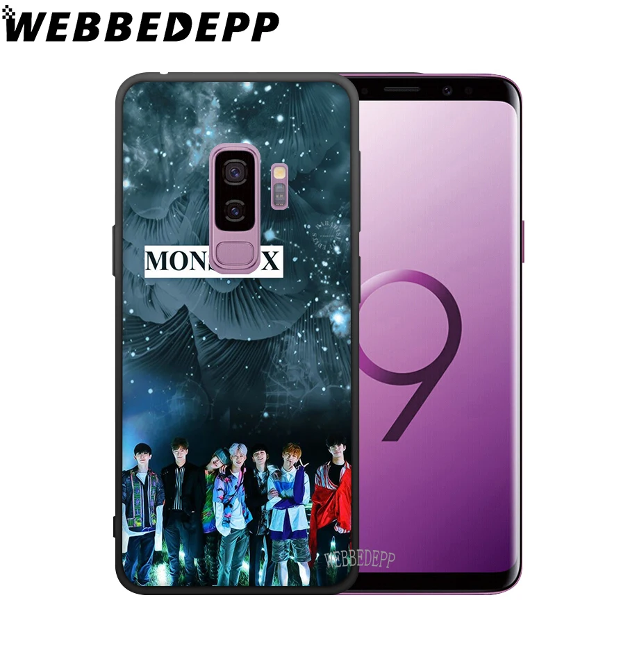 WEBBEDEPP KPOP Boy группа Monsta X Мягкий чехол из ТПУ для Samsung Galaxy S6 S7 Edge S8 S9 S10 Plus S10e |