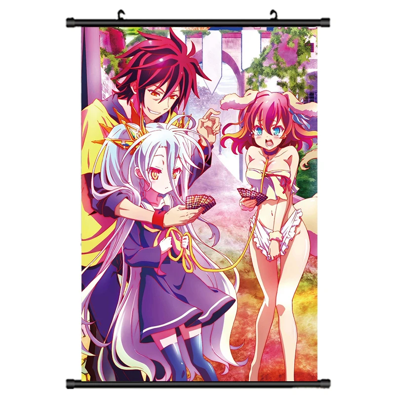 Аниме NO GAME LIFE Sora & Fil Nilvalen Kurami Zell Stephanie Dola Shiro Hatsuse Izuna домашний Декор настенный
