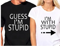 skuggnas guess im stupid im with stupid couples t shirts matching couples tees funny matching clothing drop ship