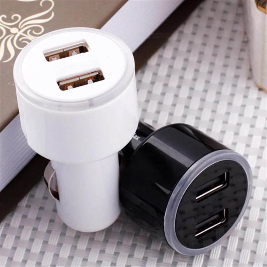 100 шт. автомобильное зарядное устройство с двумя USB портами|dual usb|dual charger usbcharger usb |