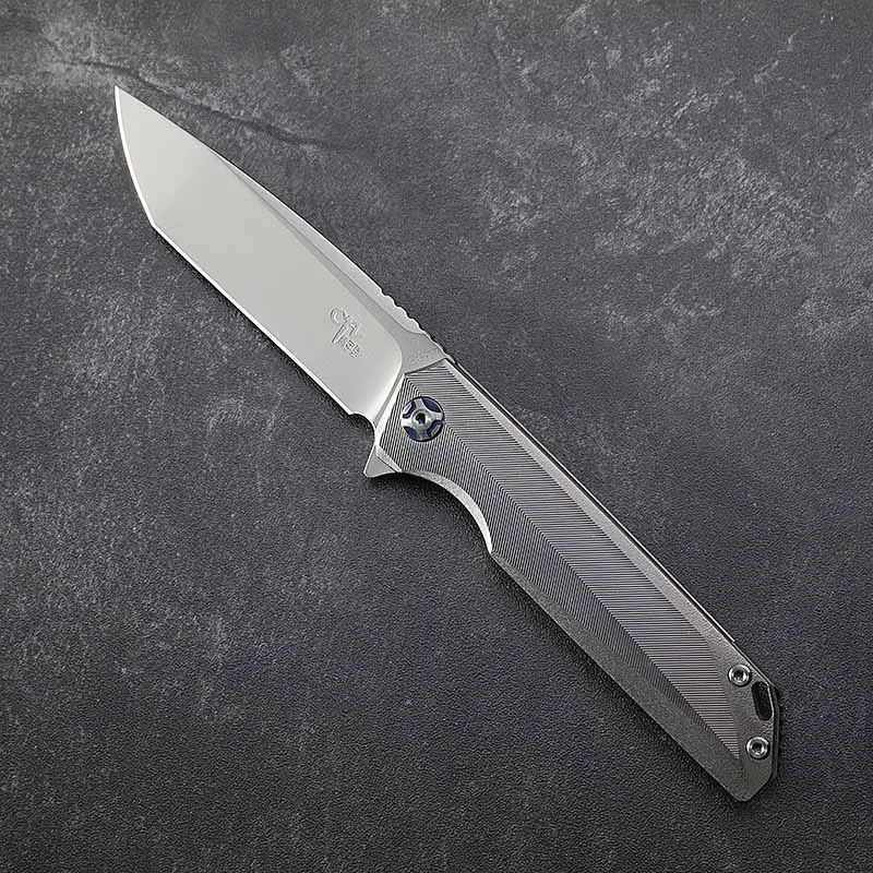 Silver CH подлинный M390 карманный нож, подшипник из титанового сплава, складной, для кемпинга, рыбалки, самообороны, охотничьего инструмента, EDC - Цвет: Silver