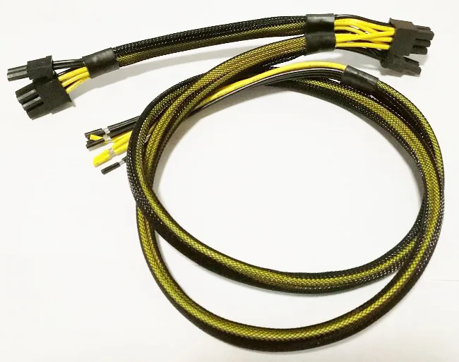 5 шт./лот двойной PCI E 8pin(6pin + 2pin) PC видеокарта DIY Кабель питания Шнур серии 18AWG цепь с