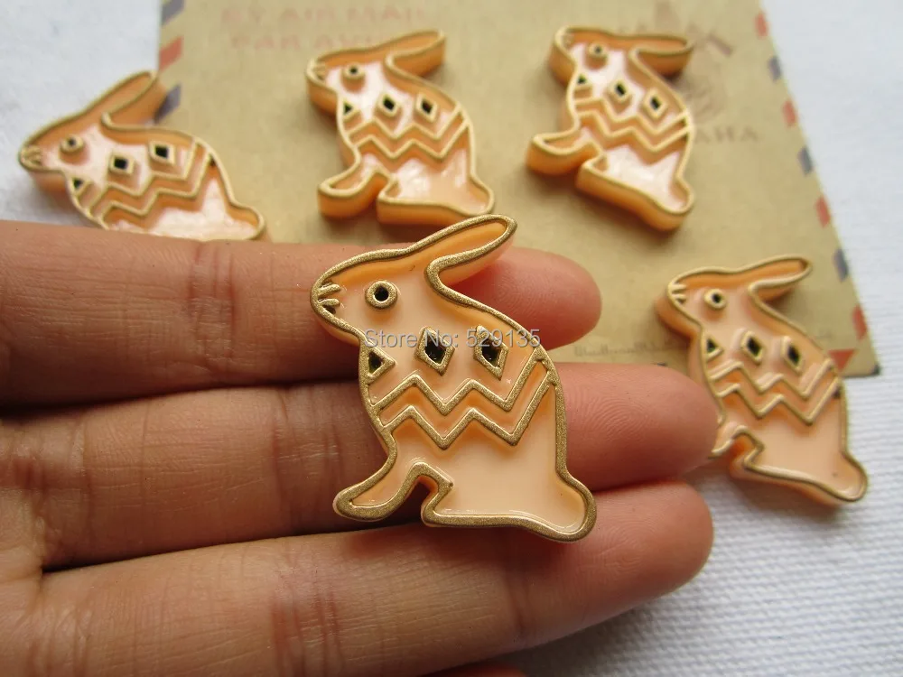 Микс Пасхальный кролик резиновые кабошоны из смолы для волос бант центр сделай