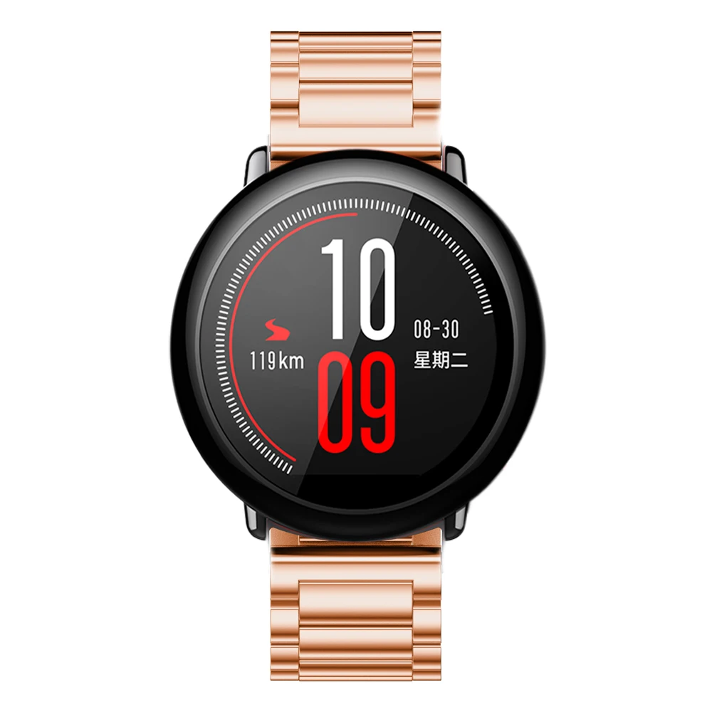 Браслет из нержавеющей стали для часов ремешок смарт-часов Xiaomi Huami Amazfit samsung Gear S3