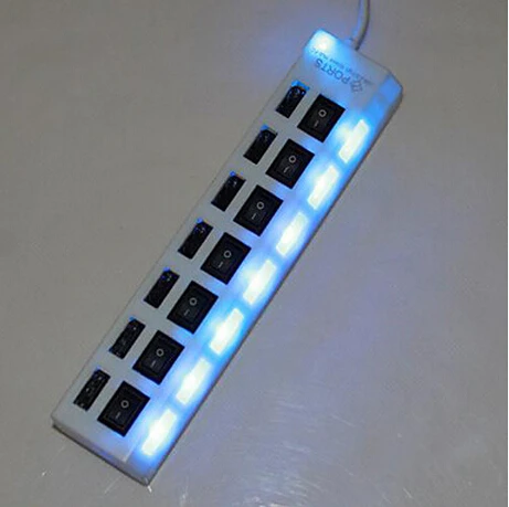 QUWIND 7 Порты USB 2 0 хаб расширения/сплиттер адаптер|usb to optical audio adapter|adapter bluetooth usbadapter