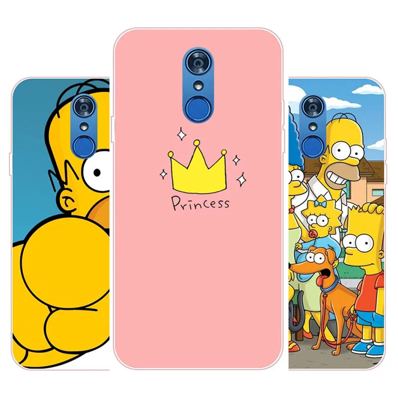 Для LG Q7 чехол Silicon радость Корона мультфильм живопись ТПУ Мягкая задняя крышка