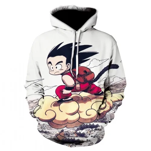 Аниме толстовки Dragon Ball Z толстовки с капюшоном и карманами для детей Goku 3D толстовки пуловеры для мужчин и женщин верхняя одежда с длинными рукавами Новая Толстовка - Цвет: picture color