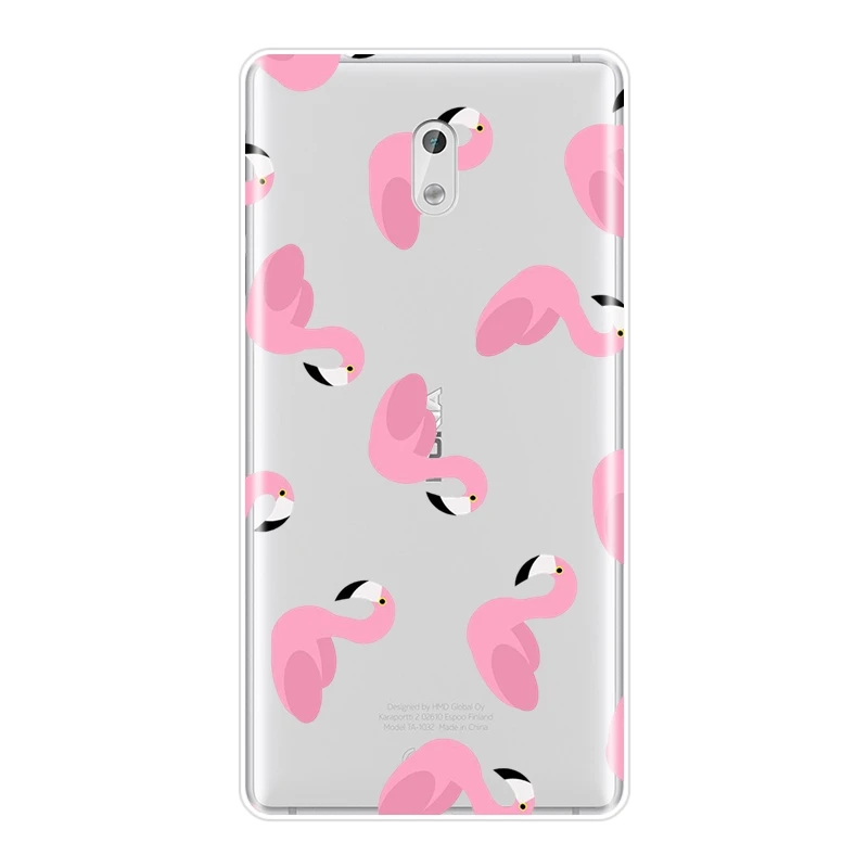 Задняя крышка из ТПУ для Nokia X6 7 Plus силиконовый мягкий чехол телефона с рисунком