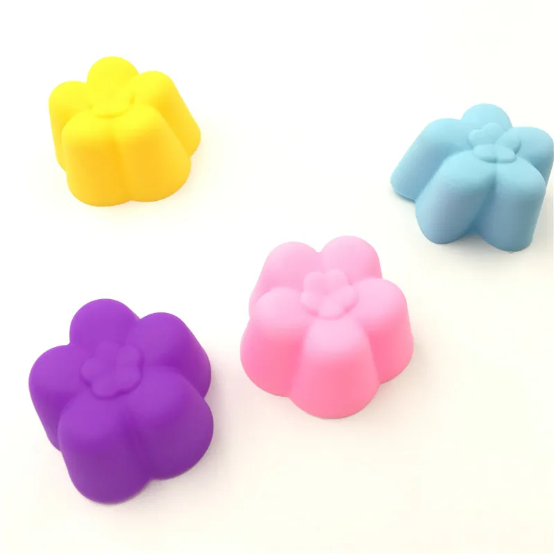 5 шт./лот силиконовая форма для торта с цветением сливы см шоколада кекс сделай