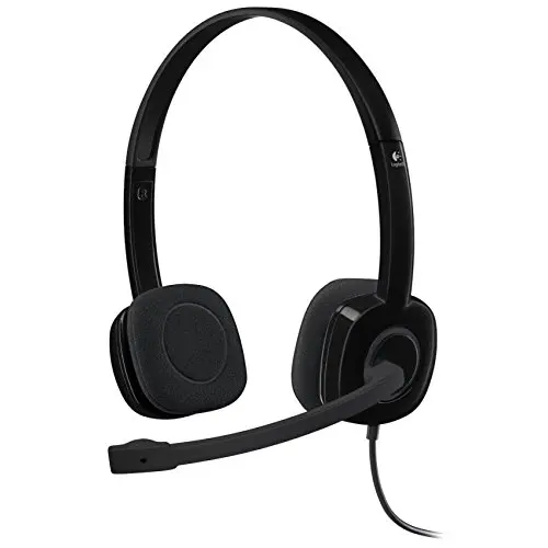Аналоговая стереогарнитура Logitech H151 3 5 мм со штанговым микрофоном Черная |