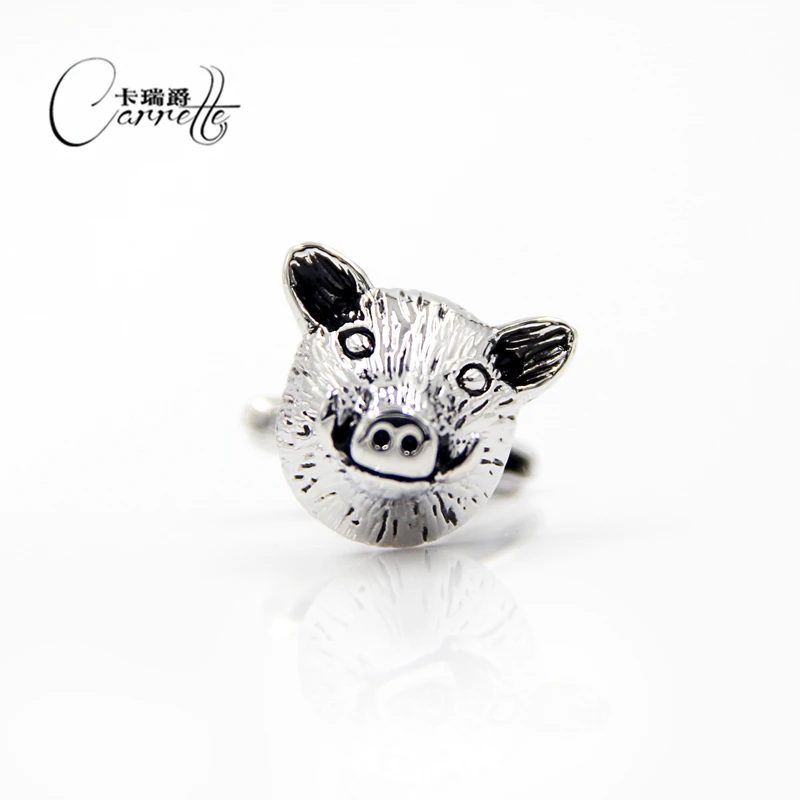 Прямые продажи с фабрики забавные манжеты в форме головы свиньи для мужчин и