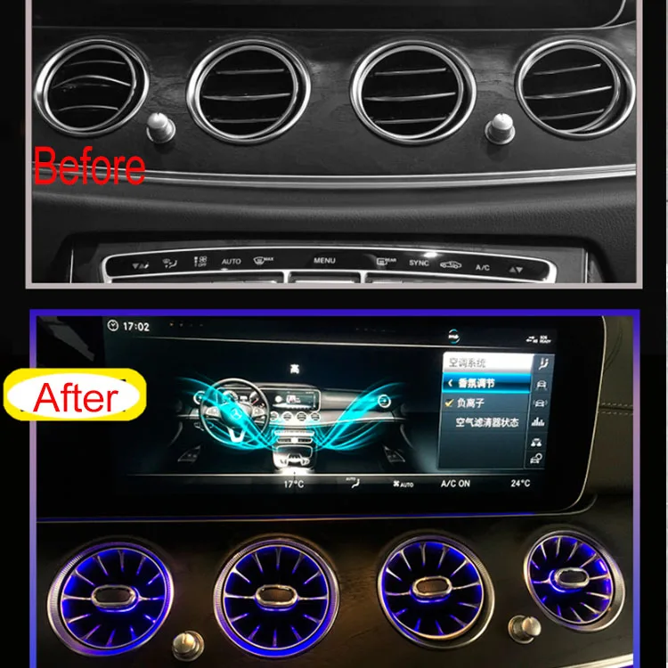 W205 GLC X253 вентиляционные отверстия окружающие огни для класса C и класса GLC 3 цвета 5 штук~ год