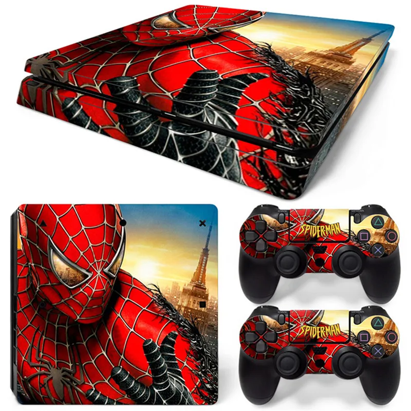 OST наклейка Человек паук виниловая кожа Наклейка Обложка для Playstation 4 Slim Skins|decal skin
