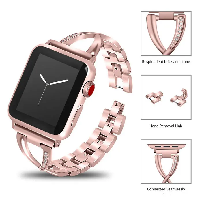 Сопутствующий браслет, ремешок для apple watch, 38 мм, ремешок, 40 мм 42 44 мм apple watch 5/4/3/2/1 наручных часов iwatch, ремешок из нержавеющей стали аксессуары