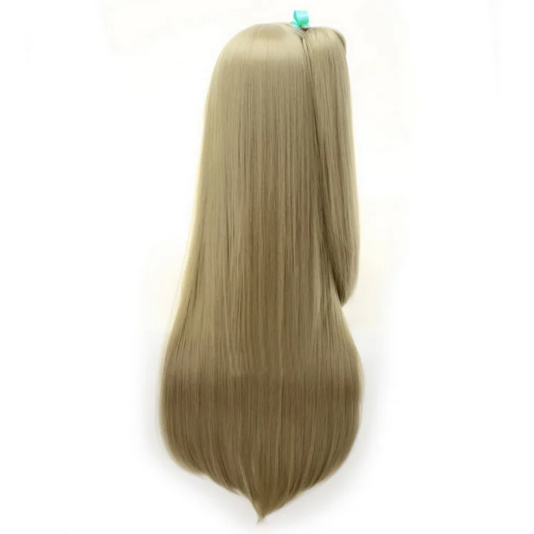 Yiyaobess 65 см синтетические волосы kotori minami Love Live косплей парик с когтями хвост прямой длинный светловолосый парик для женщин - Цвет: Блондинка
