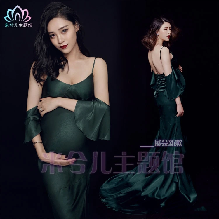 Модный реквизит для фотосъемки беременных женщин платье Romatic Fancy Baby Shower