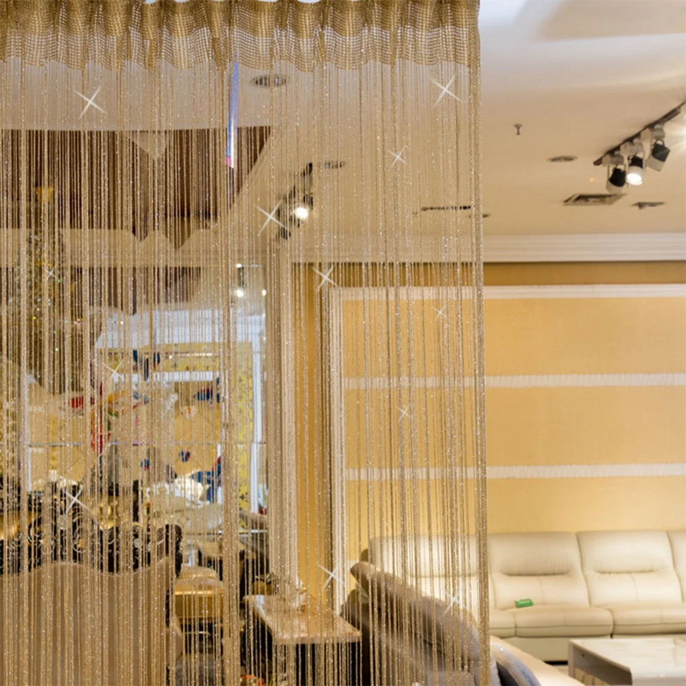 1 шт. веревка штора горячая Распродажа серебряная вспышка нить оконная дверь