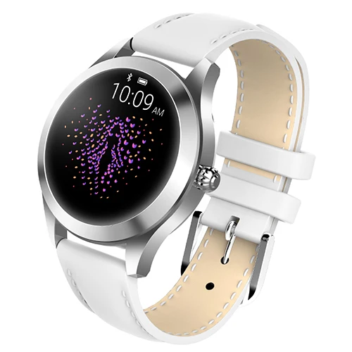 KW10 smart watch женщин IP68 водонепроницаемый сердечный ритм мониторящий сон трекер фитнес-Браслет для Android iOS Bluetooth smartwatch - Цвет: Белый
