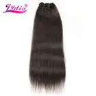 Lydia для женщин, курчавые прямые волнистые синтетические накладные волосы 12-22 дюйма, однотонные #4 пряди волос 110