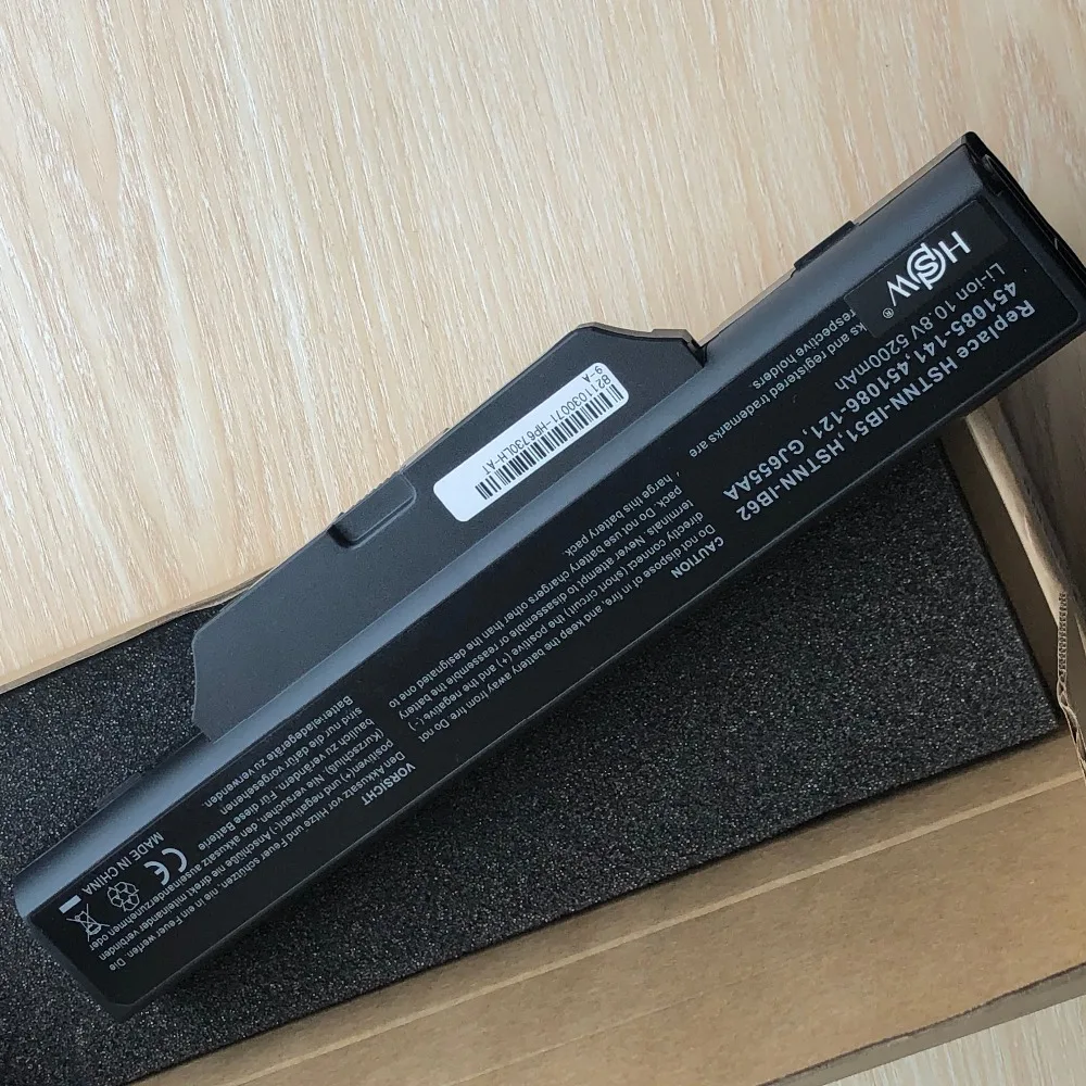 5200mAh лаптоп с Батарея для hp COMPAQ 510 550 610 615 6720s 6730s 6735s 6820s 6830s HSTNN-IB51/LB51/IB62/OB62