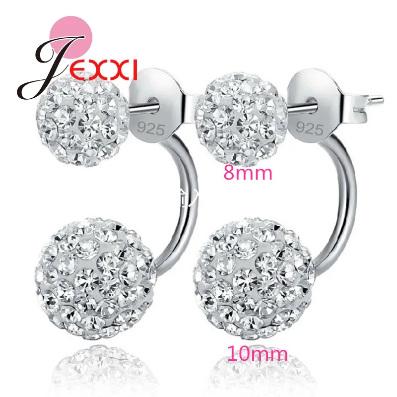Женские серьги гвоздики из серебра 925 пробы 10 цветов|earring tapers|earring supplierearrings barbell |