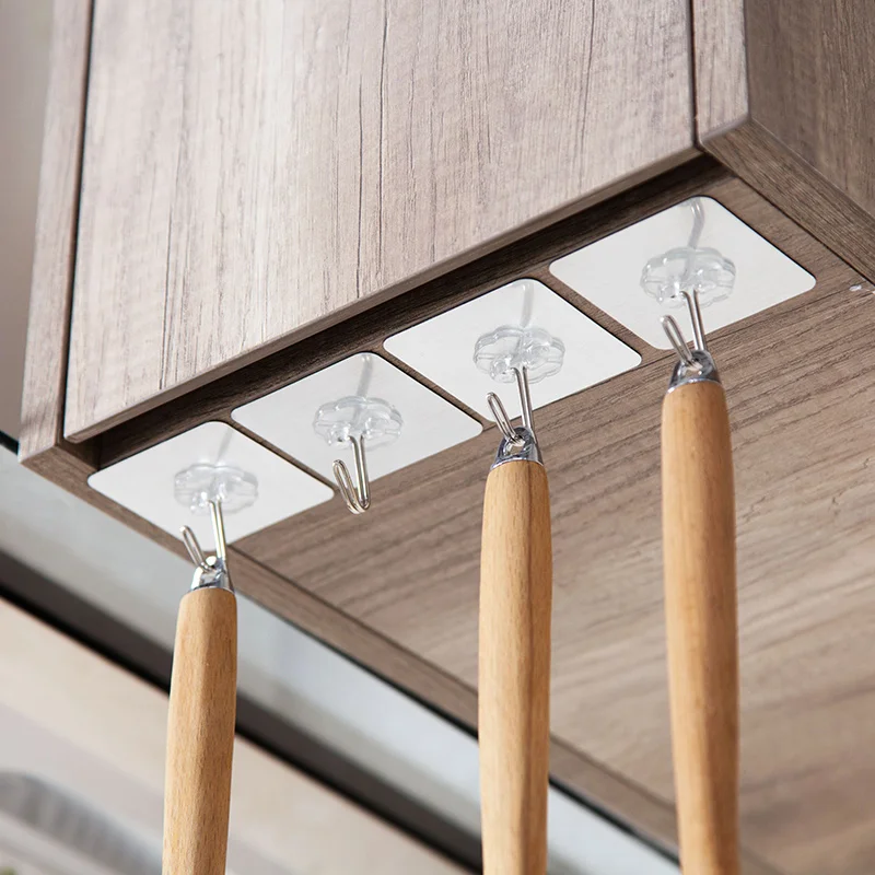 10 шт./упаковка мощные бесшовные крючки клейкий крючок без дырочек настенные