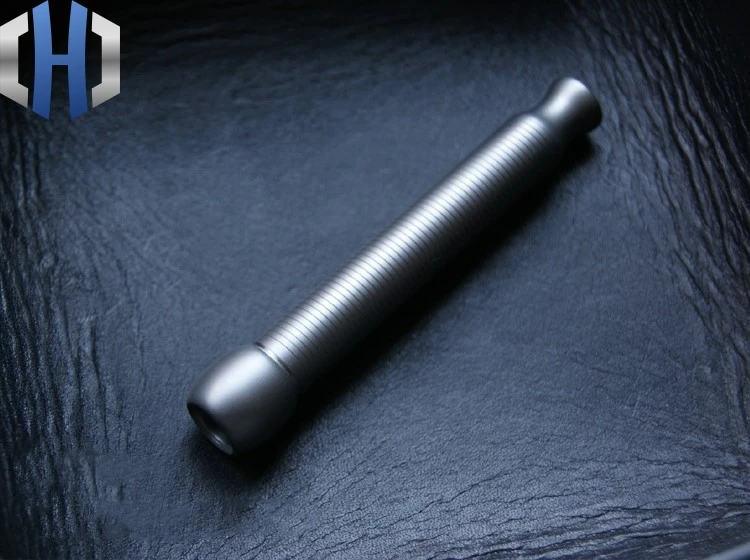 

EDC Matte Surface Titanium Alloy Hand-made Threaded Cigarette Holder No Filter Function