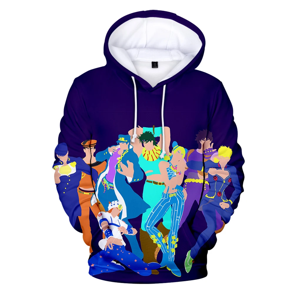 Мультфильм JOJO 3D толстовки кофты для мужчин's женщин с длинным рукавом Harajuku