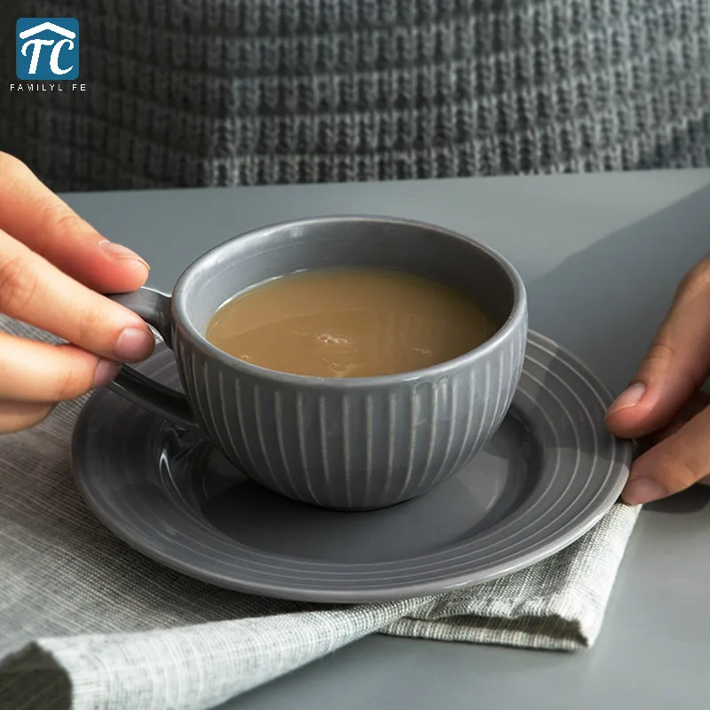 Скандинавская кофейная чашка блюдце домашняя Европейская керамическая кружка