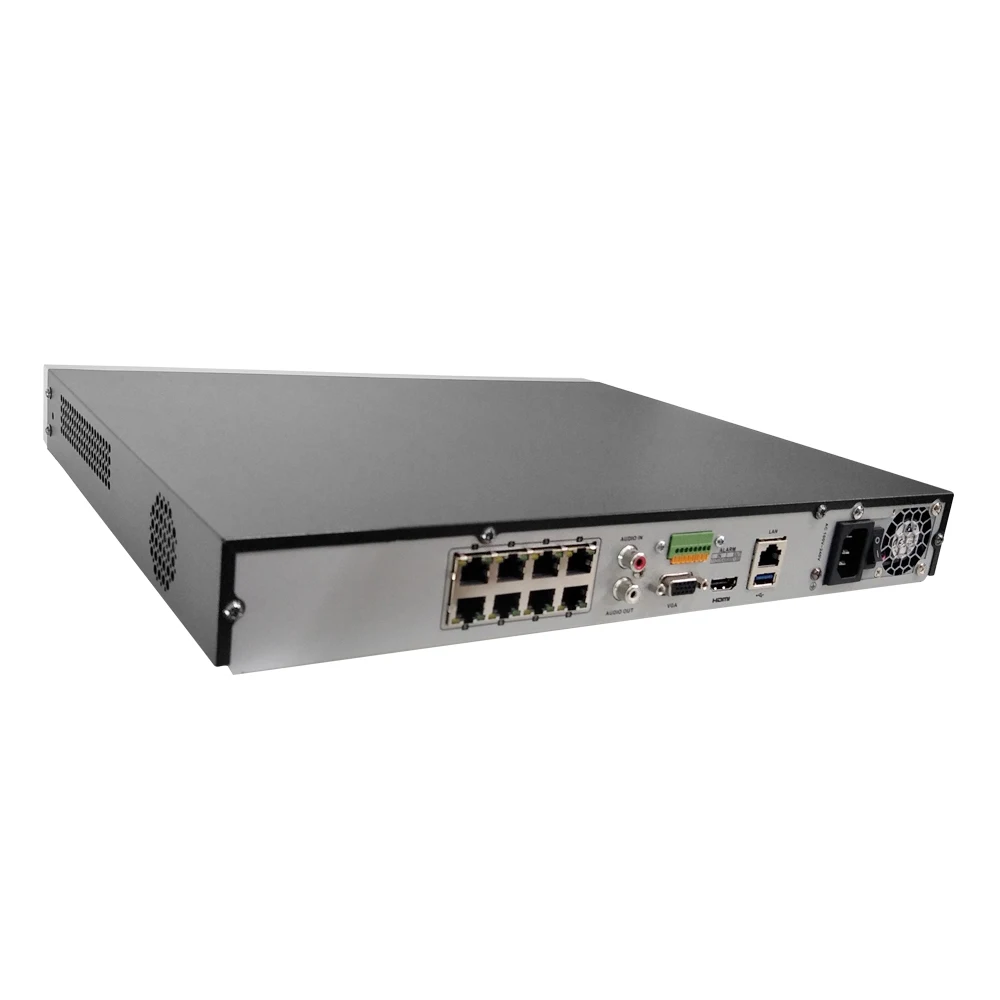 Оригинальный HIK 8CH POE NVR встроенный Plug & Play 8 Channel 4 K сети видео Регистраторы 2 SATA