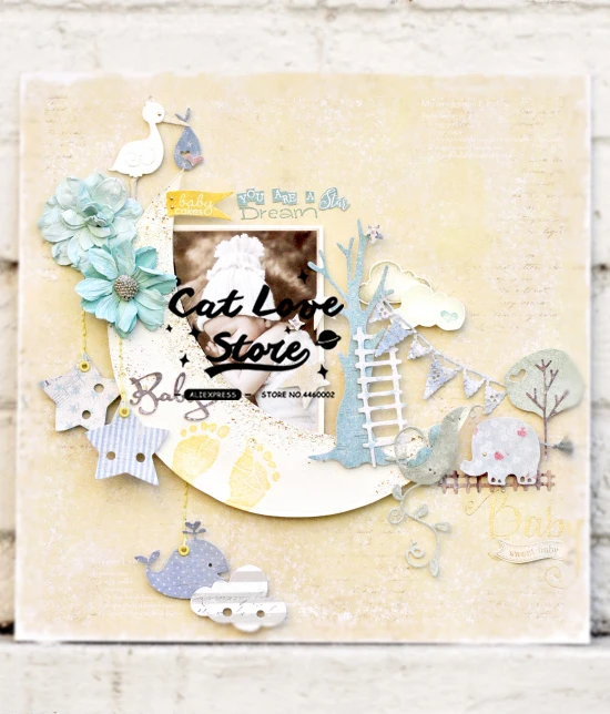 Фото Прекрасная детская серия, металлические штампы, трафареты для DIY, скрапбукинга, бумажные карты, декоративные штампы для рукоделия, тиснение, высечки, новинка 2019, №5