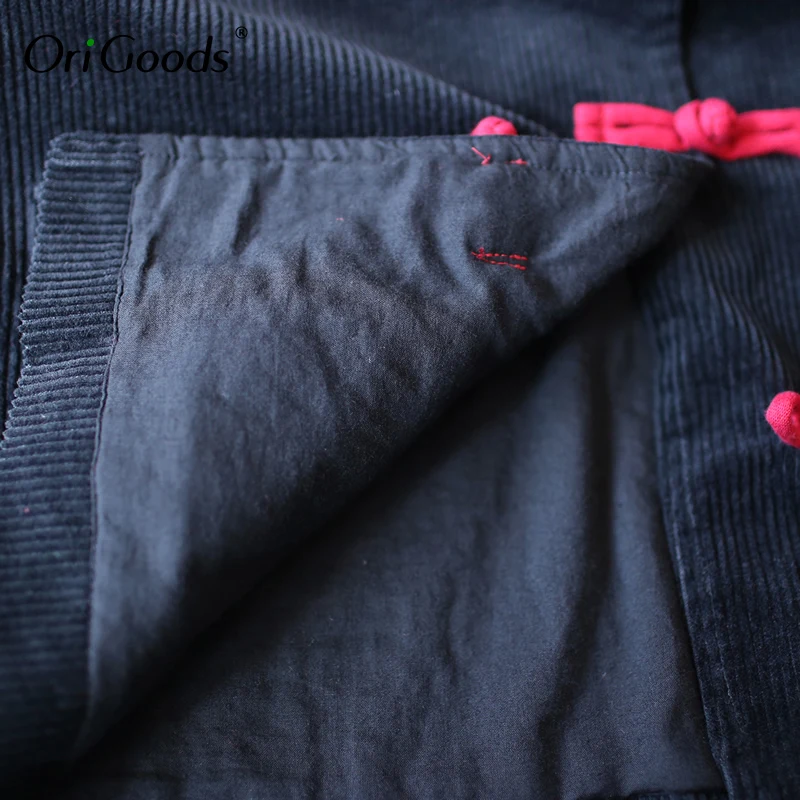 Женское вельветовое пальто в китайском стиле весна осень 2019|Женские куртки| |