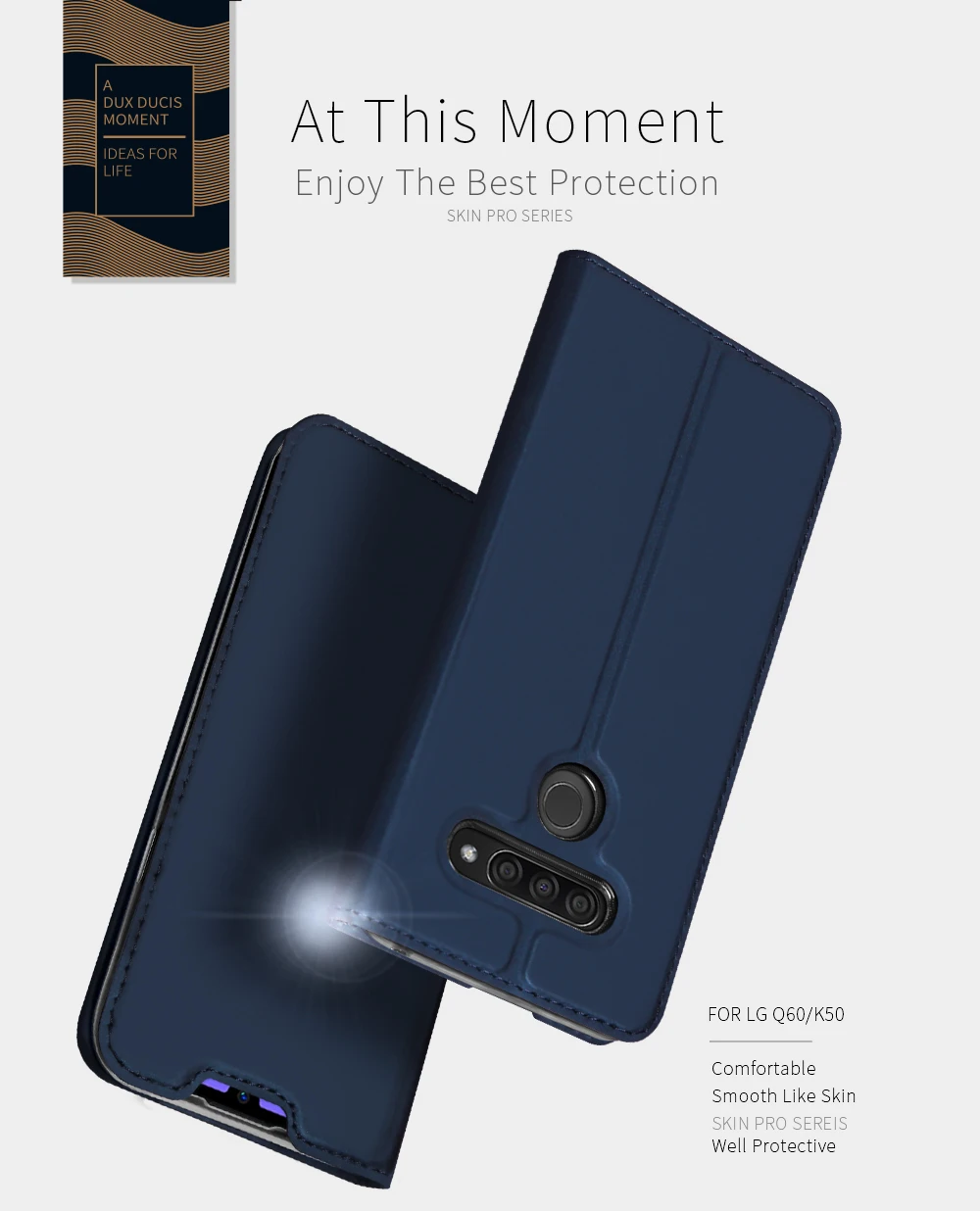 Флип-чехол для LG Q60 K50 PU кожаный мягкий чехол для телефона защитный слот для карт держатель кошелек подставка чехол для мобильного телефона