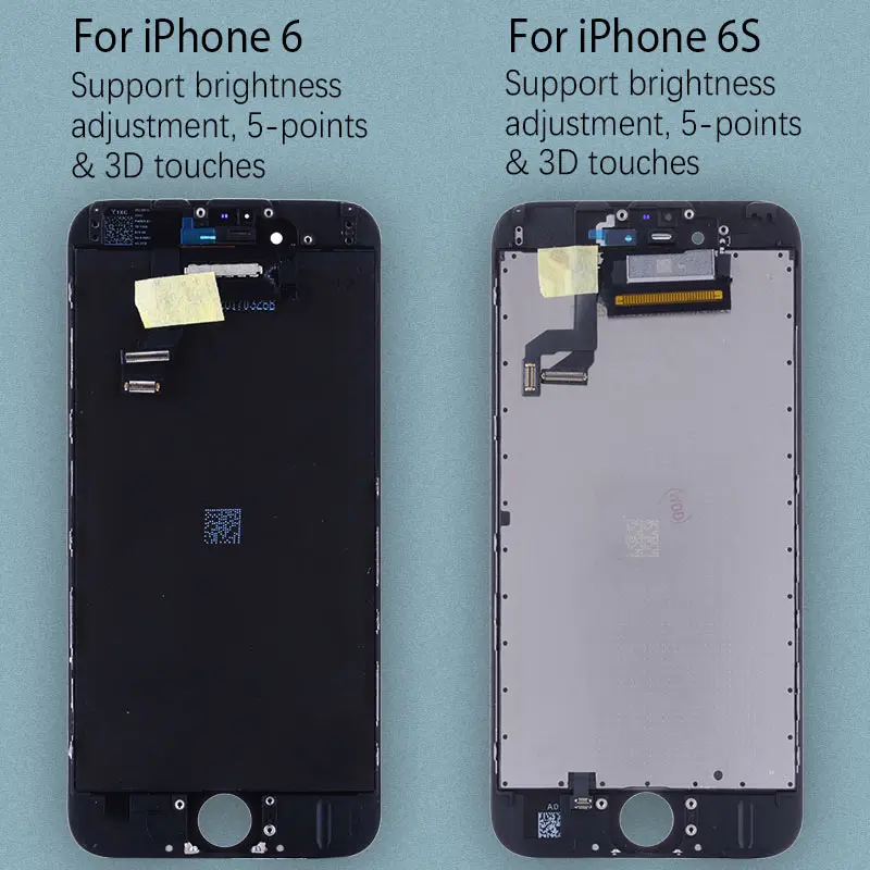 OEM AAA Дисплей для iPhone 6 6 Plus в сборе с тачскрином на рамке черный белый